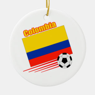 Colombia Soccer Team Ceramic Ornament