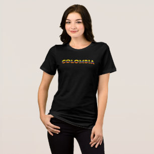 COLOMBIA Special Customizable Black Tourist  Tri-Blend Shirt