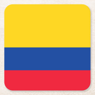 Colombia Square Paper Coaster