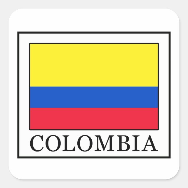 Colombia Square Sticker (Front)