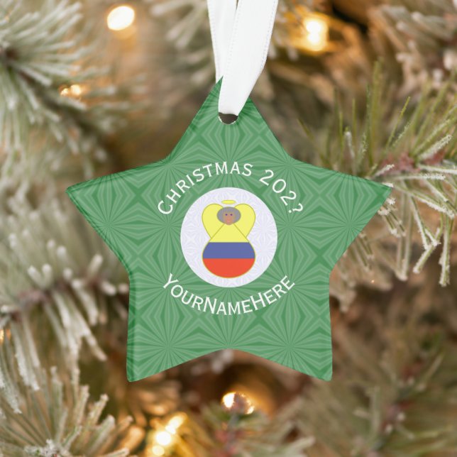 Colombian Abuelita Angel for Christmas  Ornament (Tree)
