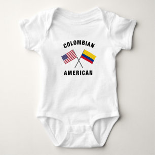 Colombian American Flag Baby Bodysuit