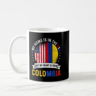 Colombian American Patriot Heart is from Colombia  Coffee Mug