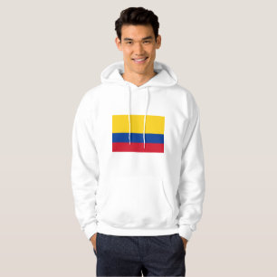 colombian and proud mens basic hooded sweatshirt