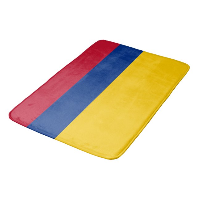 Colombian flag bath mat (Angled)
