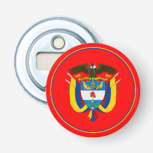 Colombian Flag Bottle Opener, Colombia Emblem /Red Opener