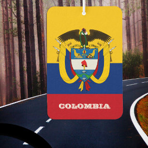 Colombian Flag Car Air Freshener, Colombia Freshener
