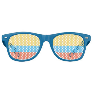 Colombian Flag Coloured Glasses
