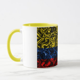 Colombian Flag Covered Ceramic Mug