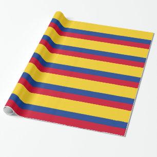 Colombian flag wrapping paper