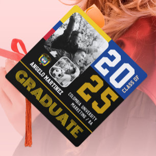 Colombian Graduation Hat, Colombia Graduate, Photo Cap Topper