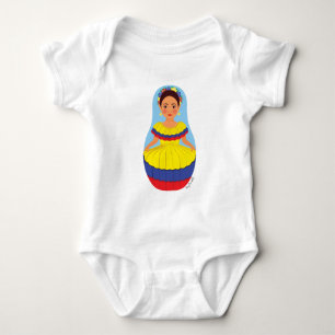 Colombian Matryoshka Baby Bodysuit