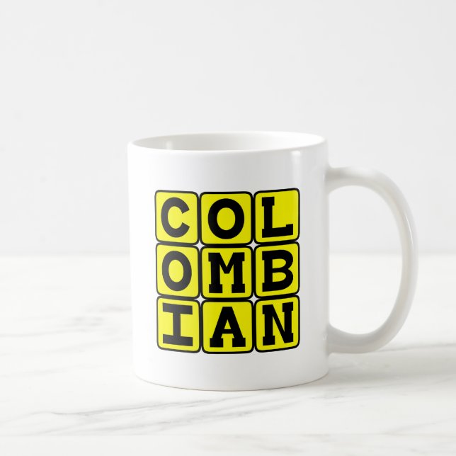 Colombian, Nationality Coffee Mug (Right)