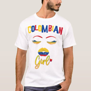 Colombian woman Proud to be from Colombia T-Shirt