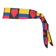 Colombie Drapeau Amour du Coeur Motif Colombien Pr