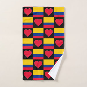 Colombie Drapeau et coeur Motif Colombien Pride