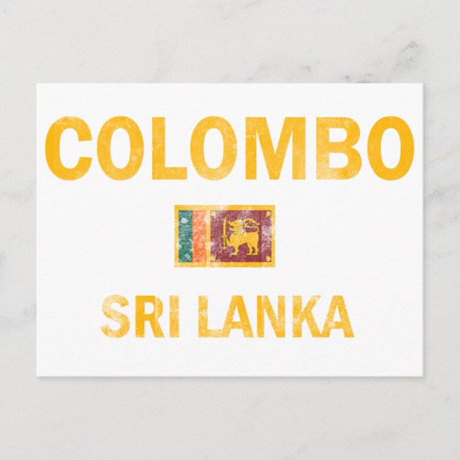 Colombo Sri Lanka Designs Postcard (Front)