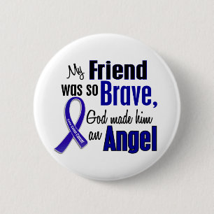 Colon Cancer ANGEL 1 Friend (Male) 2 Inch Round Button