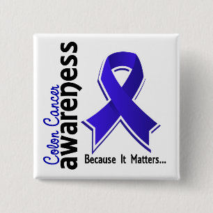 Colon Cancer Awareness 5 2 Inch Square Button