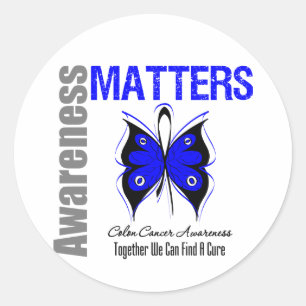 Colon Cancer Awareness Matters Classic Round Sticker