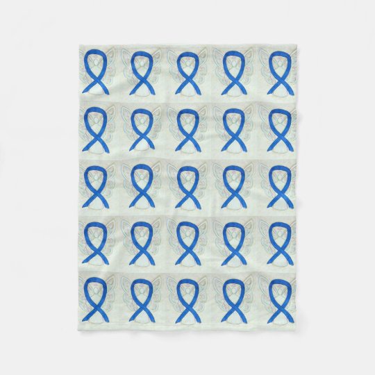 Colon Cancer Awareness Ribbon Soft Fleece Blankets Zazzle.ca