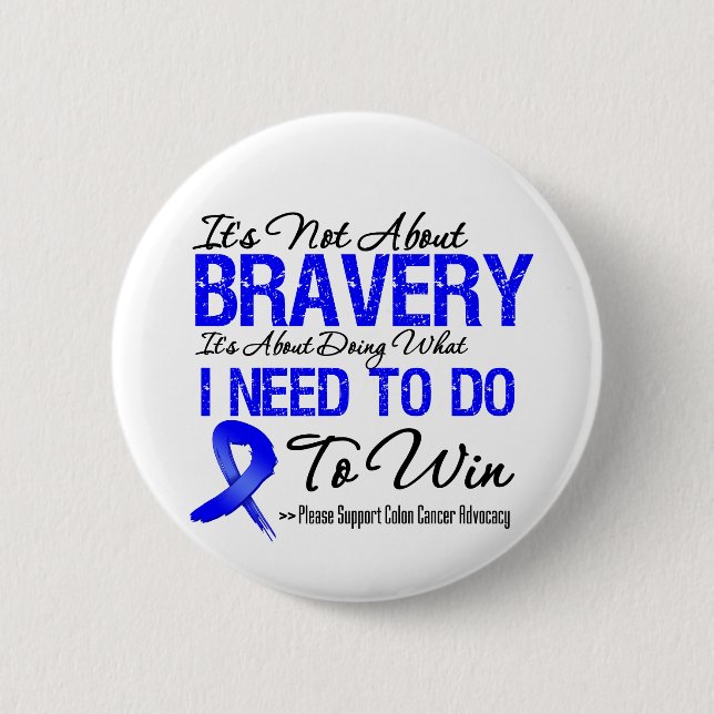 Colon Cancer Battle 2 Inch Round Button (Front)