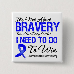 Colon Cancer Battle 2 Inch Square Button