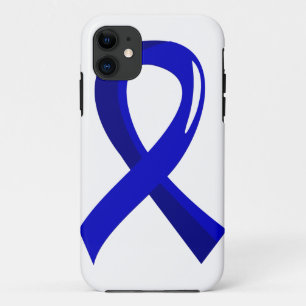 Colon Cancer Blue Ribbon 3 iPhone 11 Case