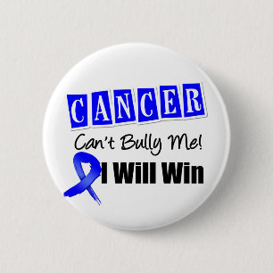 Colon Cancer Cant Bully Me I Will Win 2 Inch Round Button