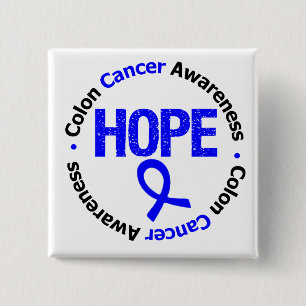 Colon Cancer Hope 2 Inch Square Button