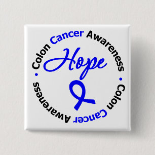 Colon Cancer Hope 2 Inch Square Button