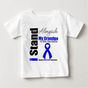 Colon Cancer I Stand Alongside My Grandpa Baby T-Shirt