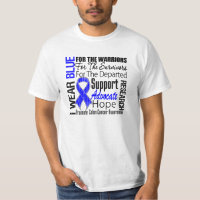 Colon Cancer I Wear Blue Ribbon TRIBUTE