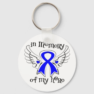 Colon Cancer In Memory of My Hero Keychain