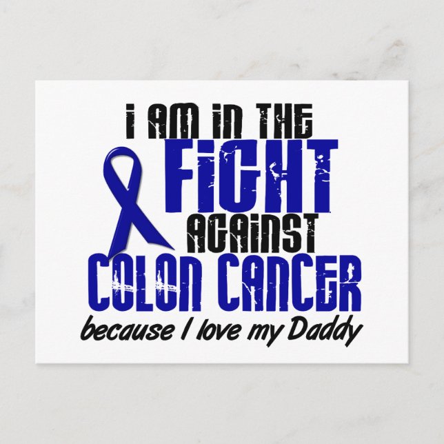 COLON CANCER In The Fight For My Daddy 1 Postcard (Front)