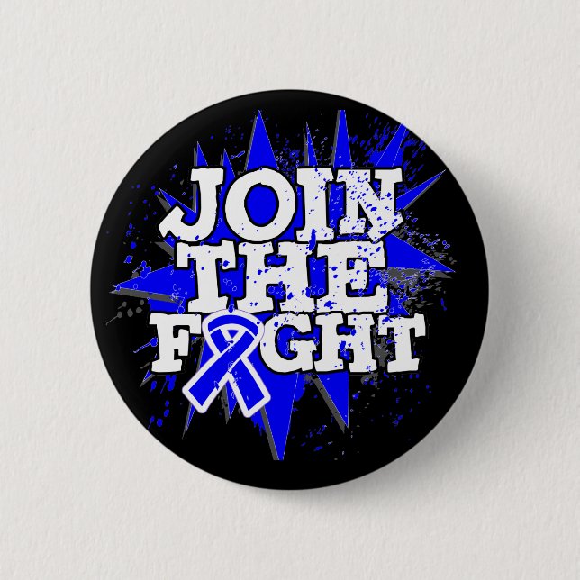 Colon Cancer Join The Fight 2 Inch Round Button (Front)