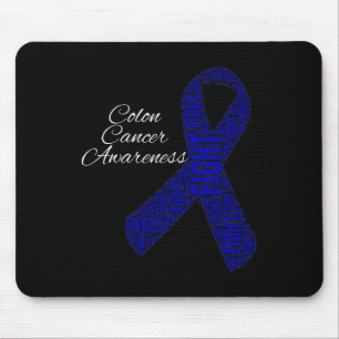 Colon Cancer Shirts Colon Cancer Awareness Ribbon  Mouse Pad