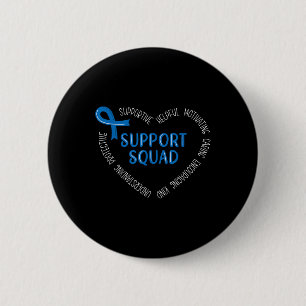 Colon Cancer Support Squad Colon Cancer Awareness 2 Inch Round Button
