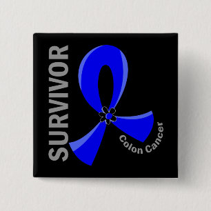 Colon Cancer Survivor 12 2 Inch Square Button