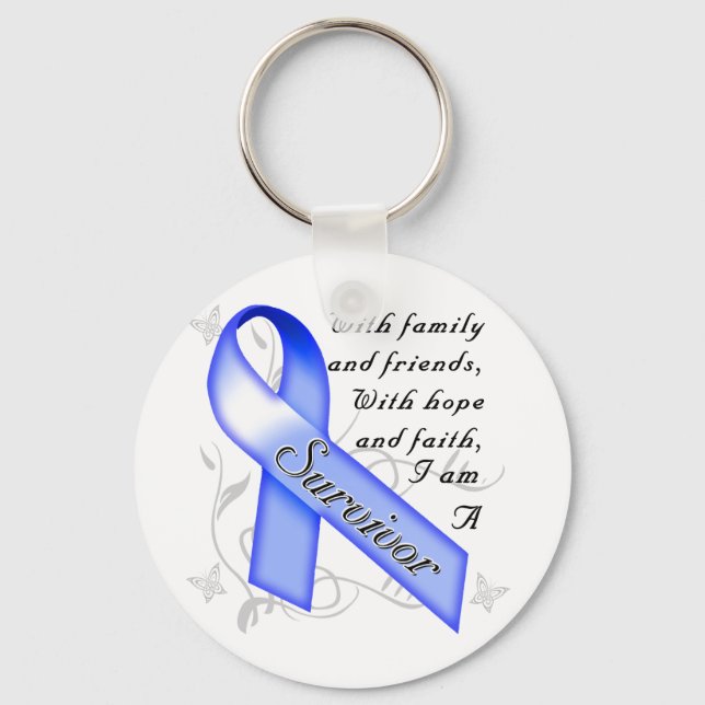 Colon Cancer Survivor Keychain (Front)