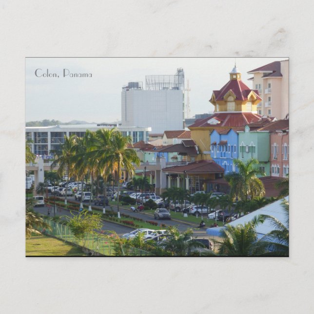 Colon, Panama Postcard (Front)