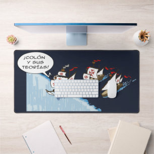 Colon y sus teorias desk mat