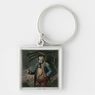 Colonel Benedict Arnold, pub. London, 1776 Keychain