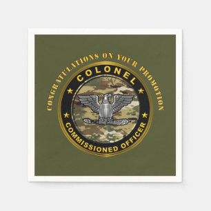 Colonel COL Promotion Napkin