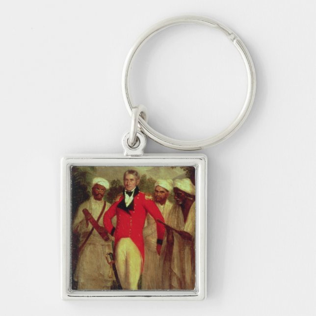 Colonel Colin Mackenzie and his Indian pandits Keychain (Front)
