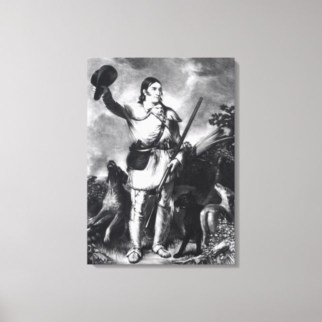 Colonel Davy Crockett Canvas Print (Front)