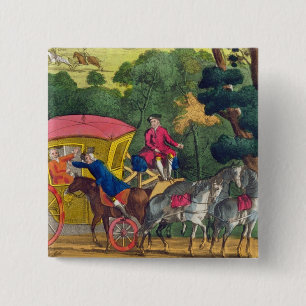 Colonel Jack robbing Mary Smith in Maidenhead Thic 2 Inch Square Button