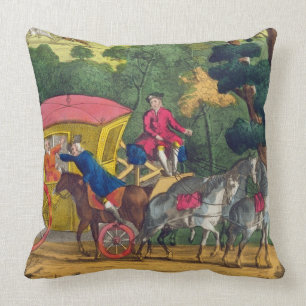 Colonel Jack robbing Mary Smith in Maidenhead Thic Throw Pillow