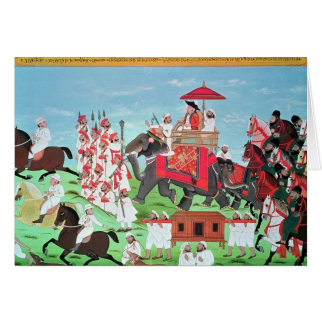 Colonel James Todd travelling by elephant (Front Horizontal)