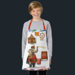 Colonel Klinger, custard slinger Apron<br><div class="desc">A long-standing favourite of the Dingaling Brothers Circus, Colonel Klinger is not merely an act, he is an event. Clad in his resplendent uniform and armed with a prodigious trunk, the Colonel presides over what devoted regulars proudly call "The Great Custard Spectacle." Whenever the circus returns to town, seasoned attendees...</div>